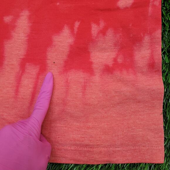 Vintage 1988 Funny Summer Tie-Dye Shirt Large 21x26 Crop USA - Picture 5 of 14